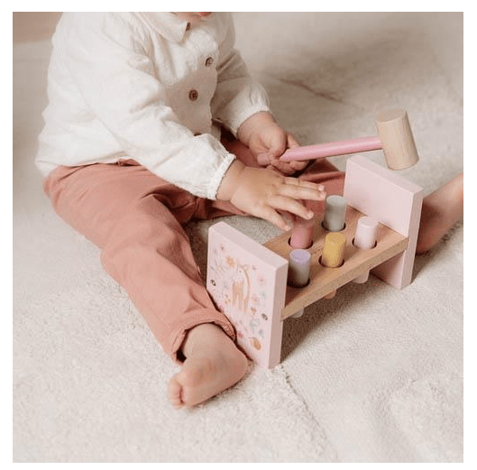 Little Dutch | Houten Hamerbank | Fairy Garden | 22 cm | 1+ - Kleine Eland