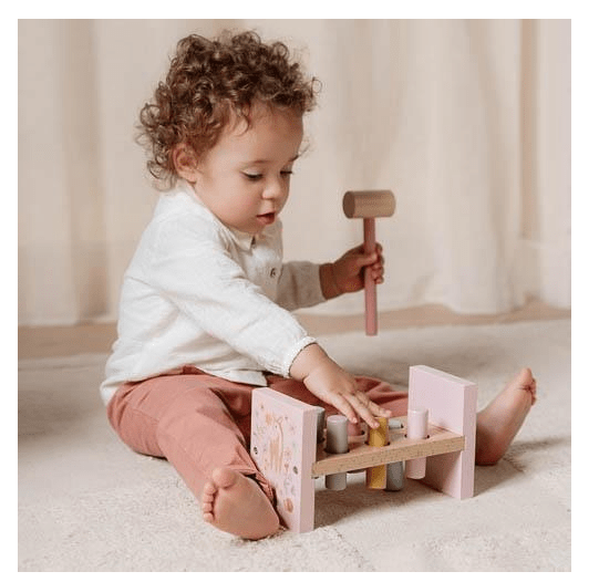 Little Dutch | Houten Hamerbank | Fairy Garden | 22 cm | 1+ - Kleine Eland