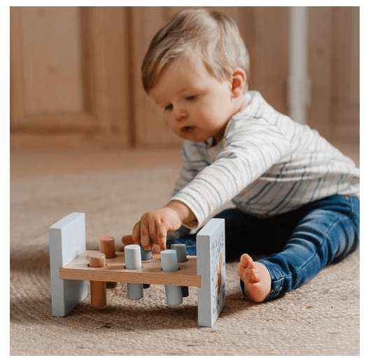Little Dutch | Houten Hamerbank | Forest Friends | 22 cm | 1+ - Kleine Eland