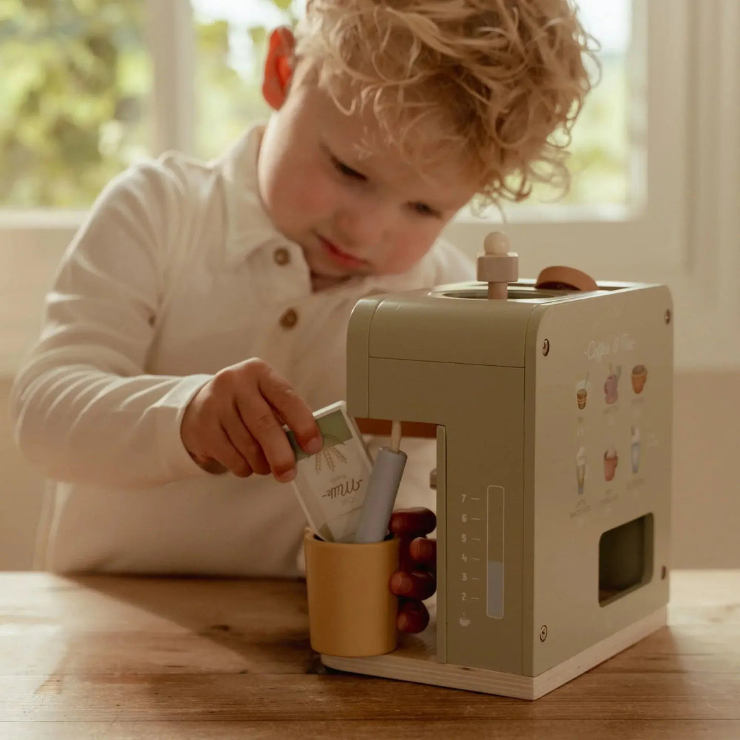 Little Dutch | Houten Koffiezetapparaat | 31 cm | 3+ - Kleine Eland