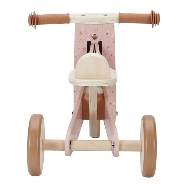 Little Dutch | Houten Loopfiets | Driewieler | Roze | zithoogte 25 - 29 cm |1+ - Kleine Eland