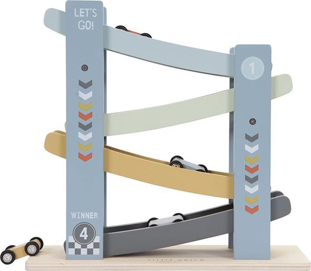 Little Dutch | Houten Rollerbaan | Cars | 10 x 28 x 28 cm | + 18 mnd - Kleine Eland