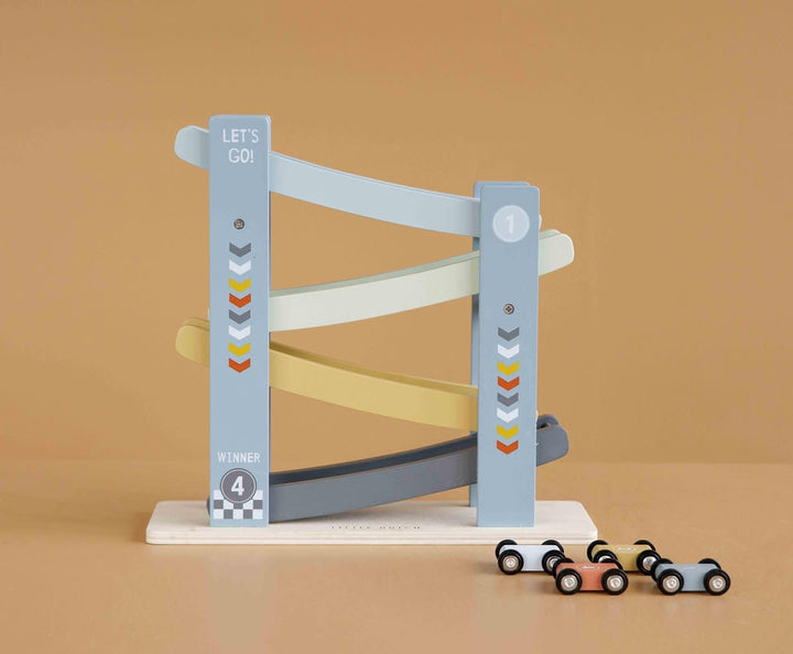 Little Dutch | Houten Rollerbaan | Cars | 10 x 28 x 28 cm | + 18 mnd - Kleine Eland