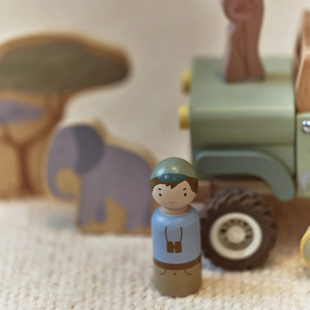 Little Dutch | Houten Safari Auto | +18 maanden - Kleine Eland
