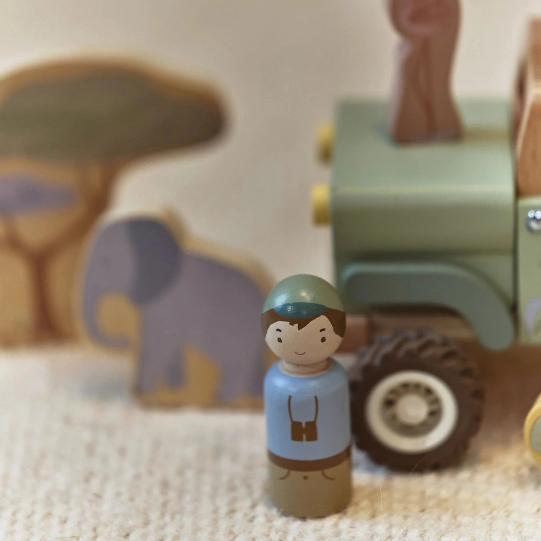 Little Dutch | Houten Safari Auto | +18 maanden - Kleine Eland