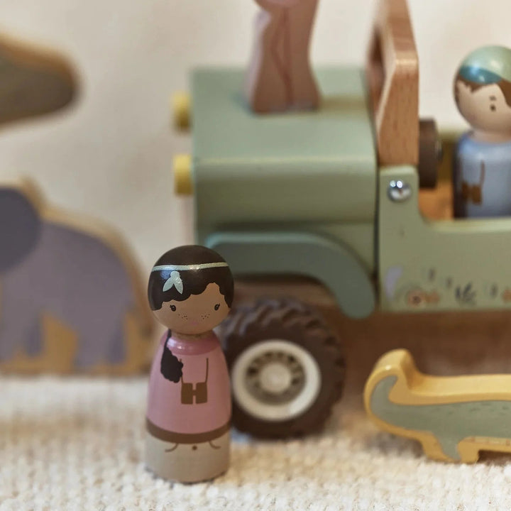 Little Dutch | Houten Safari Auto | +18 maanden - Kleine Eland