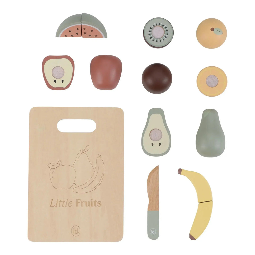 Little Dutch | Houten Snijset | Fruit | 14 delig | 2+ - Kleine Eland