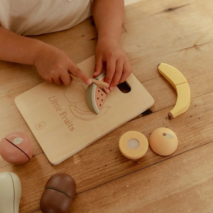 Little Dutch | Houten Snijset | Fruit | 14 delig | 2+ - Kleine Eland