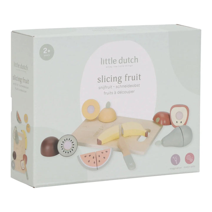 Little Dutch | Houten Snijset | Fruit | 14 delig | 2+ - Kleine Eland