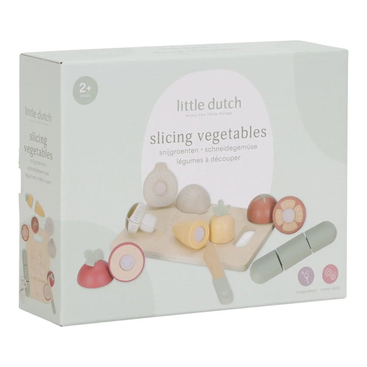 Little Dutch | Houten Snijset | Groenten | 15 delig | 2+ - Kleine Eland