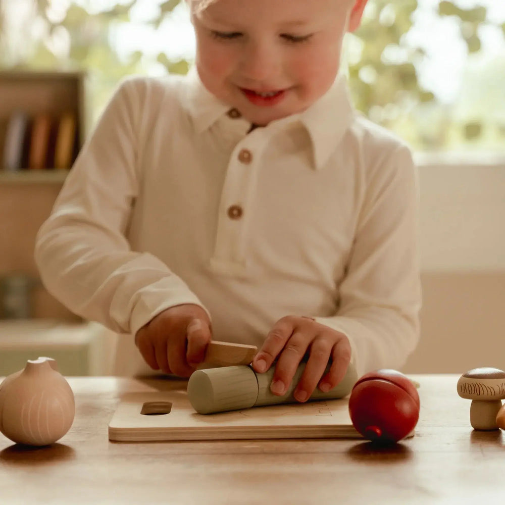 Little Dutch | Houten Snijset | Groenten | 15 delig | 2+ - Kleine Eland