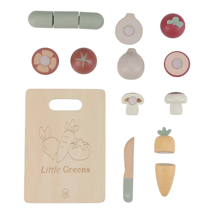 Little Dutch | Houten Snijset | Groenten | 15 delig | 2+ - Kleine Eland