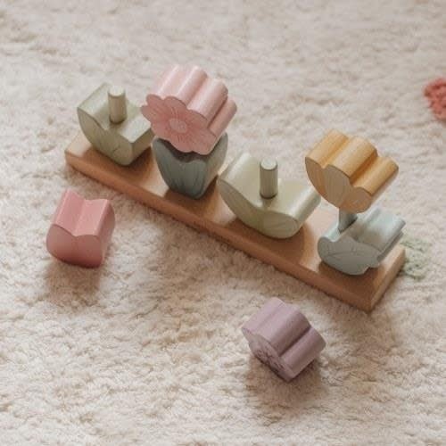 Little Dutch | Houten Stapel Puzzel | Fairy Garden | 24,6 cm | 1+ - Kleine Eland