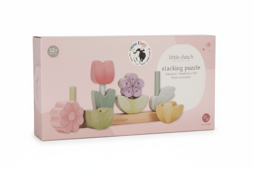 Little Dutch | Houten Stapel Puzzel | Fairy Garden | 24,6 cm | 1+ - Kleine Eland
