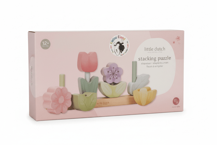 Little Dutch | Houten Stapel Puzzel | Fairy Garden | 24,6 cm | 1+ - Kleine Eland