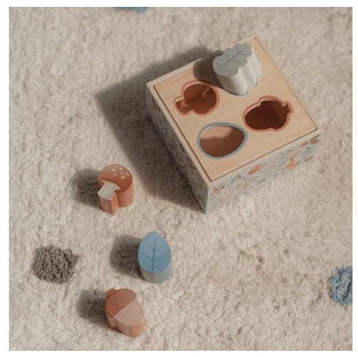 Little Dutch | Houten Vormenstoof | Forest Friends | 13,7 cm | 1+ - Kleine Eland