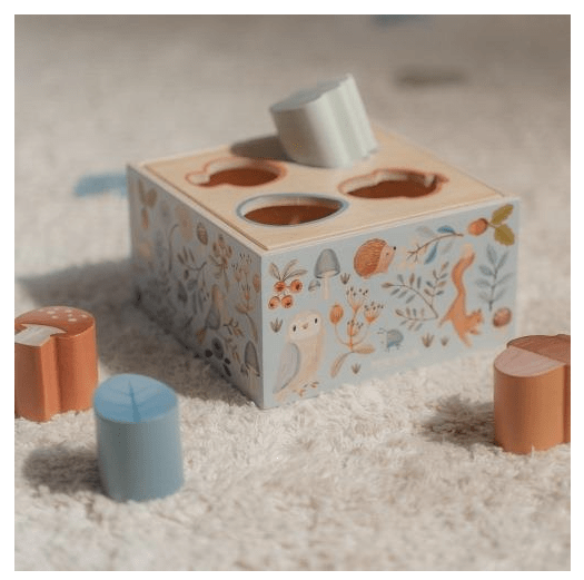 Little Dutch | Houten Vormenstoof | Forest Friends | 13,7 cm | 1+ - Kleine Eland