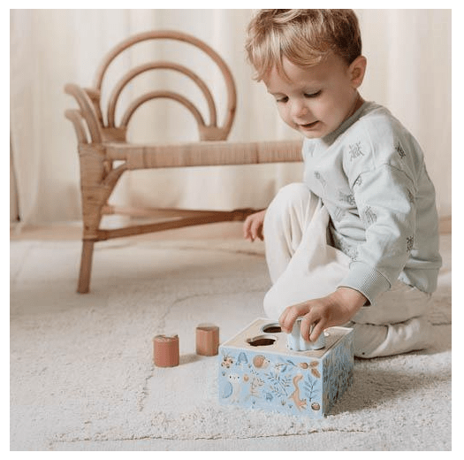 Little Dutch | Houten Vormenstoof | Forest Friends | 13,7 cm | 1+ - Kleine Eland