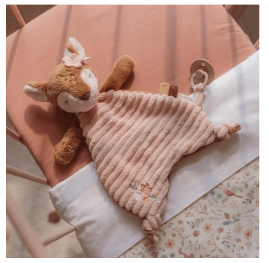 Little Dutch | Knuffeldoek | met Speenhouder | Fairy Garden | Hert | 31 cm | 0+ - Kleine Eland