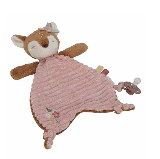 Little Dutch | Knuffeldoek | met Speenhouder | Fairy Garden | Hert | 31 cm | 0+ - Kleine Eland