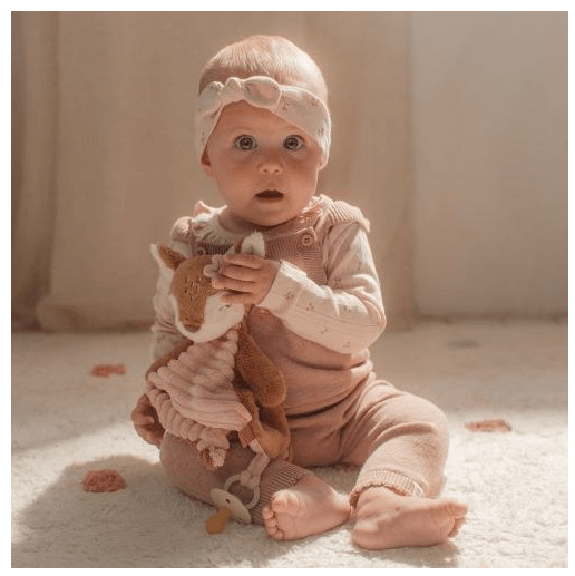Little Dutch | Knuffeldoek | met Speenhouder | Fairy Garden | Hert | 31 cm | 0+ - Kleine Eland