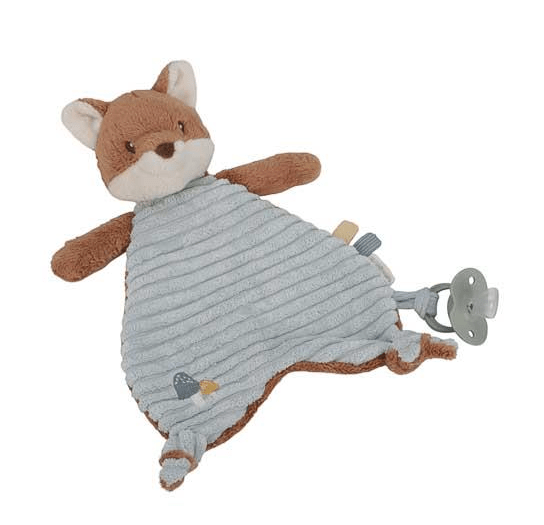 Little Dutch | Knuffeldoek | met Speenhouder | Forest Friends | Vos | 31 cm | 0+ - Kleine Eland