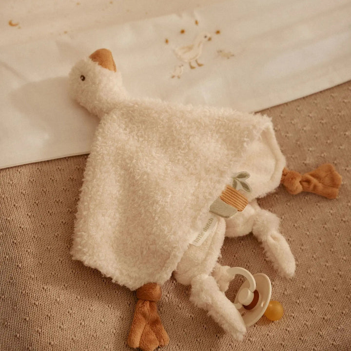 Little Dutch | Knuffeldoek | met Speenhouder | Little Goose | 25 cm | 0+ - Kleine Eland