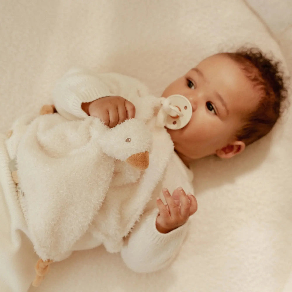 Little Dutch | Knuffeldoek | met Speenhouder | Little Goose | 25 cm | 0+ - Kleine Eland