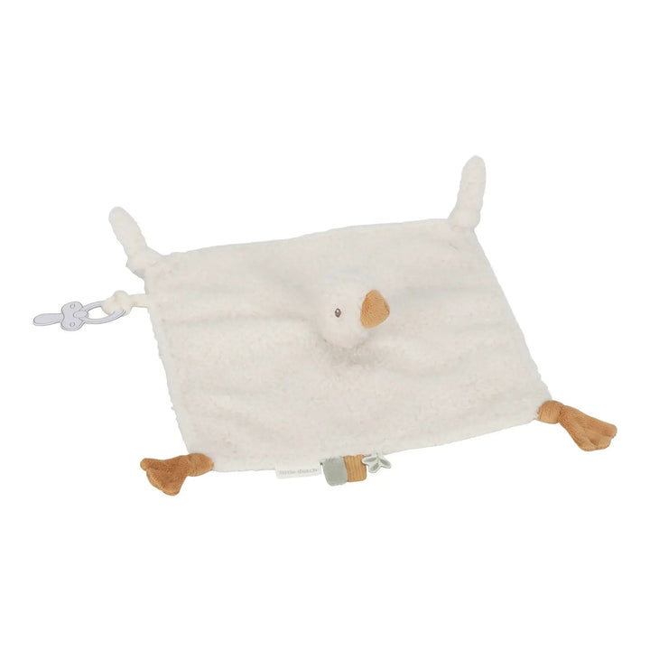 Little Dutch | Knuffeldoek | met Speenhouder | Little Goose | 25 cm | 0+ - Kleine Eland