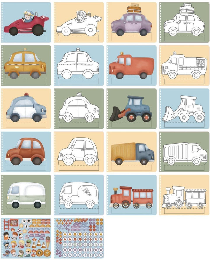 Little Dutch | Knutselboek Jim &amp; Friends | Auto&