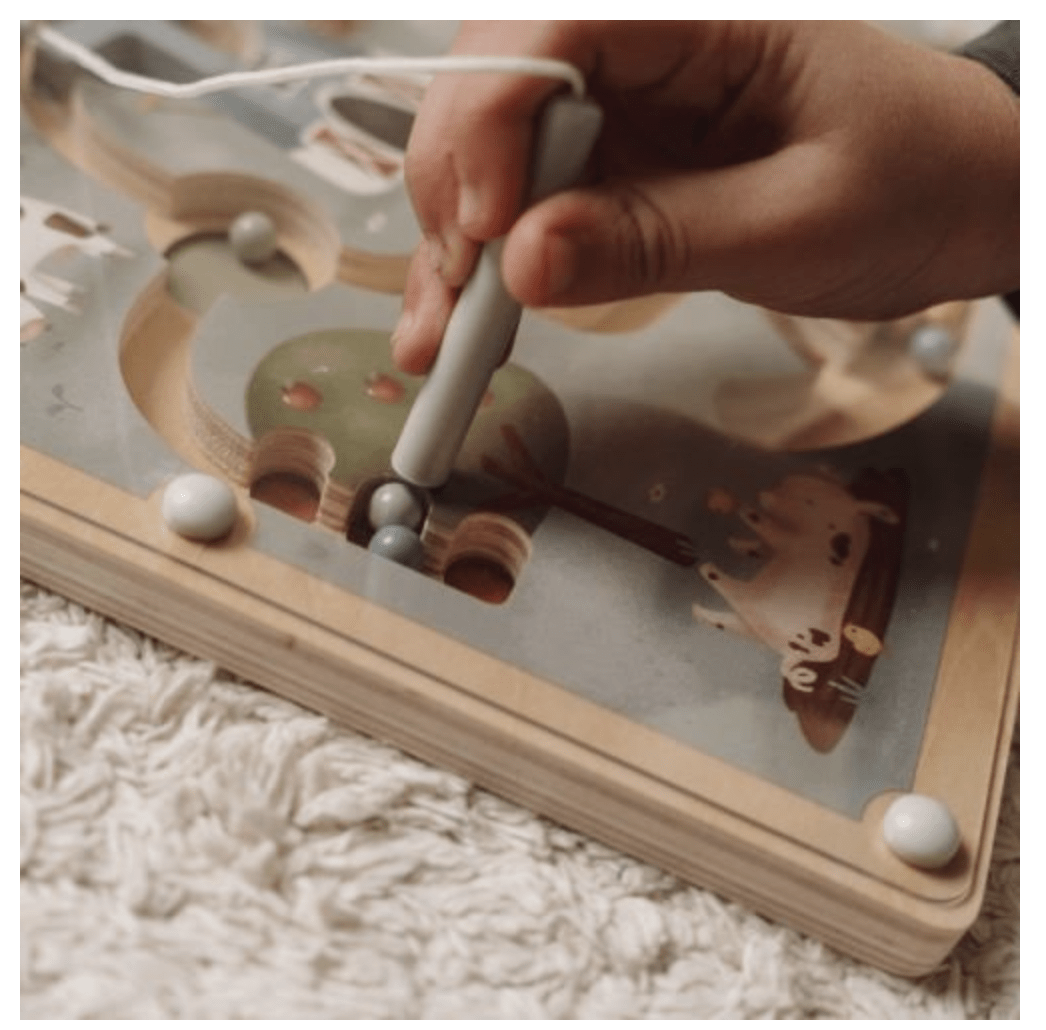 Little Dutch | Magnetisch Houten Doolhof | Little Farm | +18 mnd - Kleine Eland