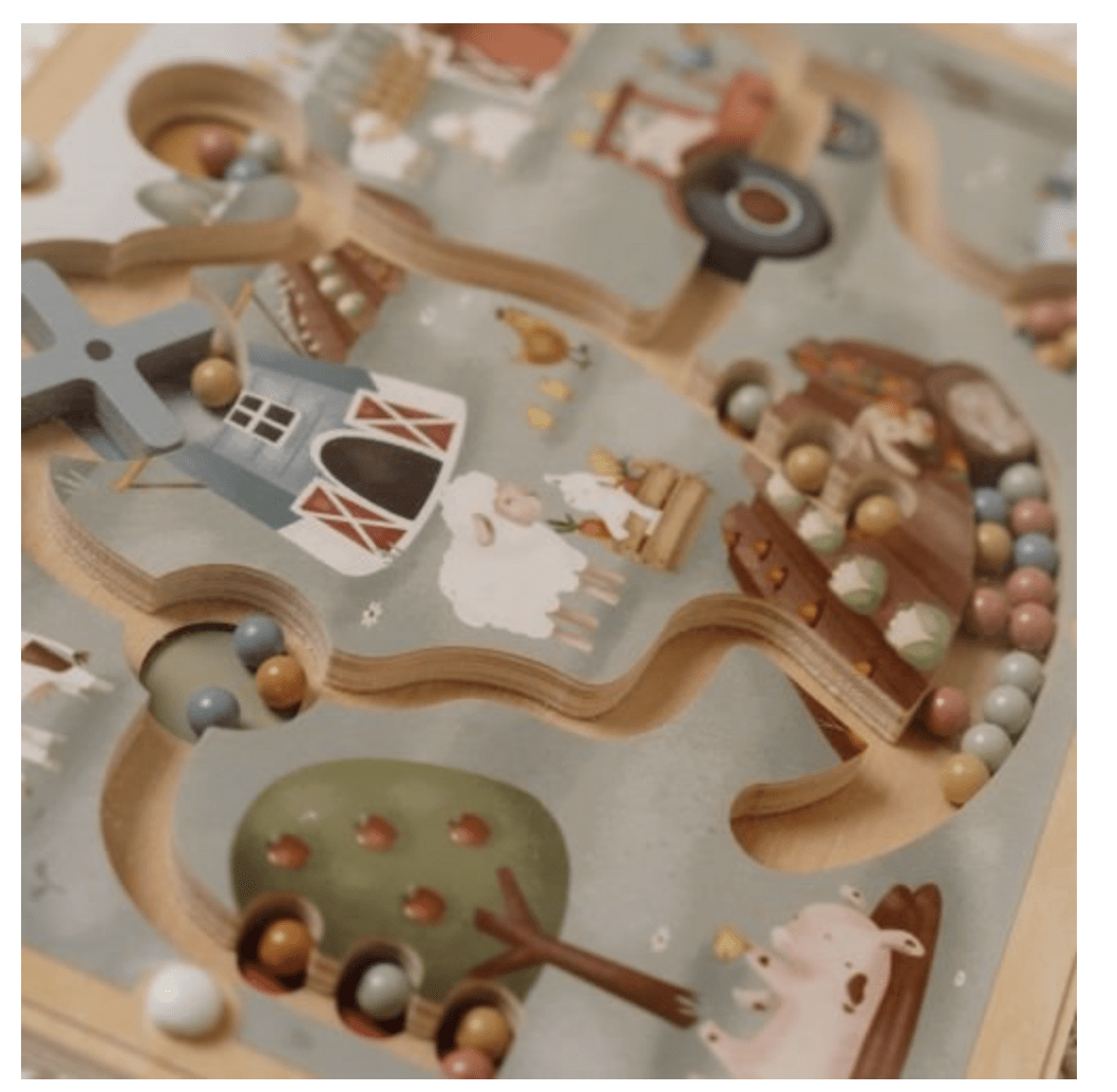 Little Dutch | Magnetisch Houten Doolhof | Little Farm | +18 mnd - Kleine Eland