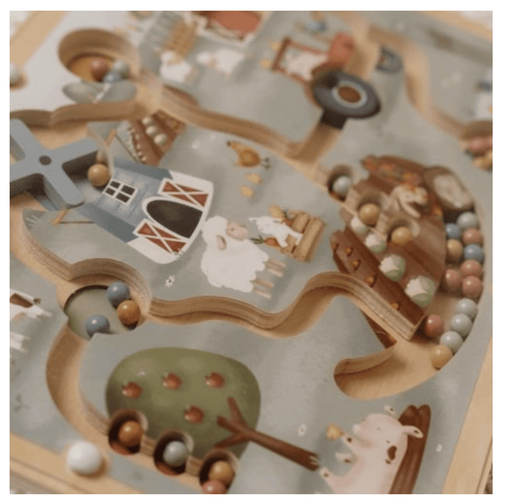 Little Dutch | Magnetisch Houten Doolhof | Little Farm | +18 mnd - Kleine Eland