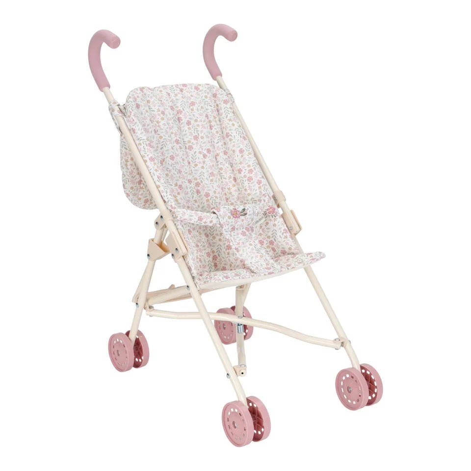 Little Dutch | Poppenbuggy | Soft Flowers | 3+ - Kleine Eland