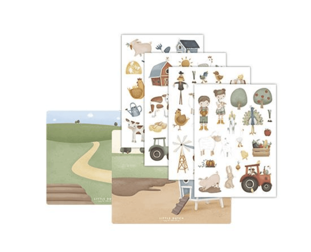 Little Dutch | Raamstickers | Little Farm | 3+ - Kleine Eland