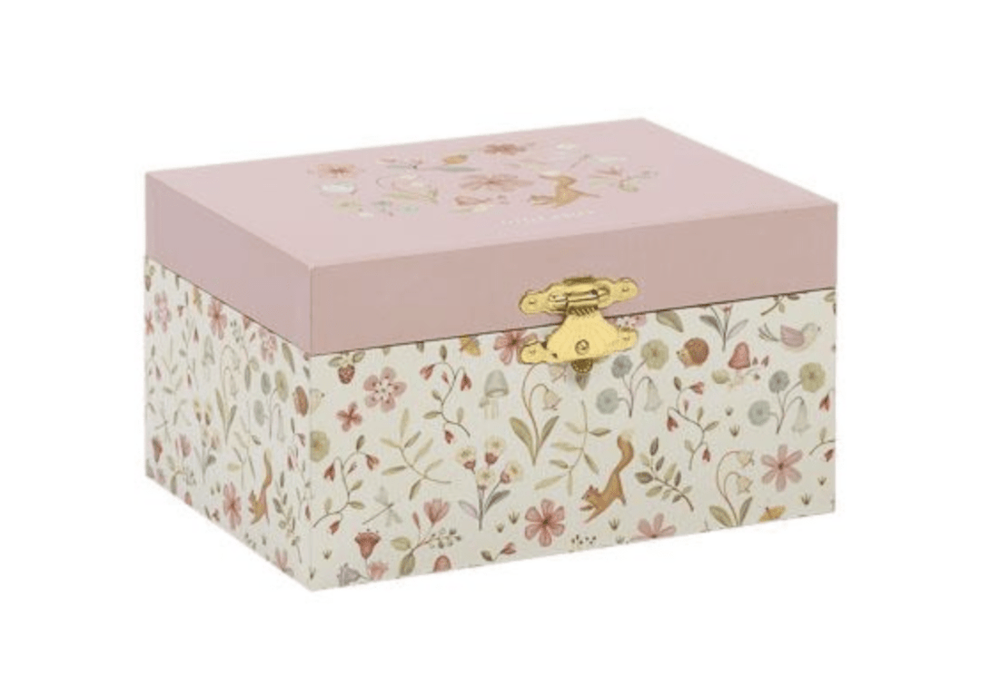 Little Dutch | Rosa | Juwelendoosje met muziek | 10,9 x 10 x 13 cm | Lullaby | Franz Schubert | 3+ - Kleine Eland