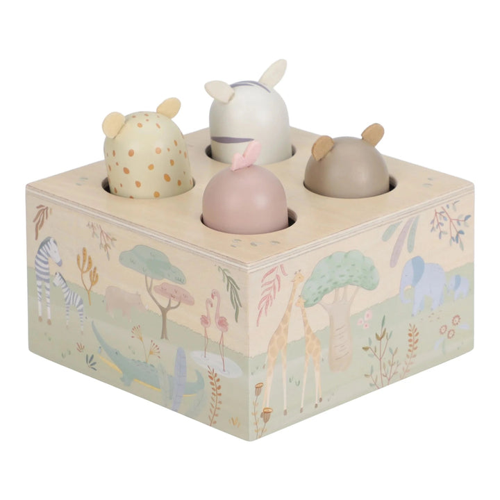 Little Dutch | Safari Friends Pop-up | Dierengeluiden | 1+ - Kleine Eland
