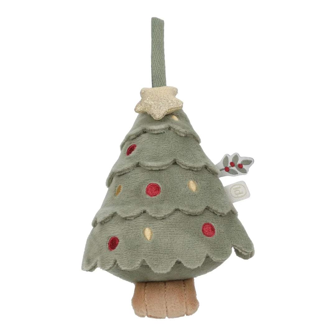 Little Dutch | Stoffen Kersthangers | Rosa (20 cm) | 4 delig | 1+ - Kleine Eland