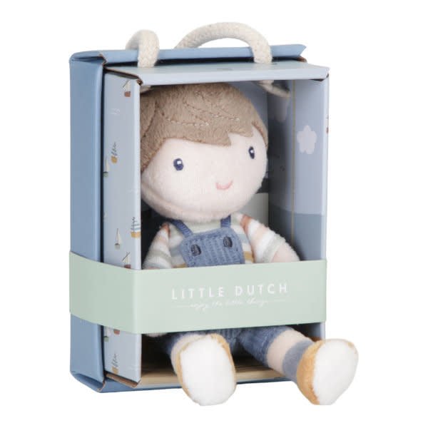 Little Dutch | Stoffen Knuffelpop | Jim | 10 cm |1+ - Kleine Eland
