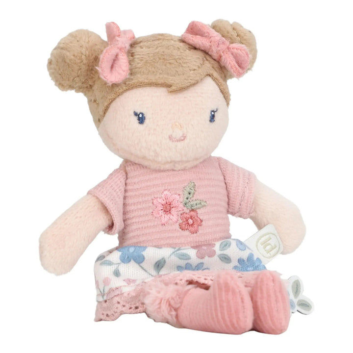 Little Dutch | Stoffen Knuffelpop | Rosa | 10 cm | 1+ - Kleine Eland