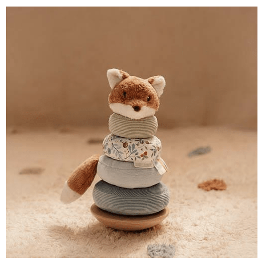 Little Dutch | Tuimelstapelaar | Forest Friends | 11 x 11 x 26 cm | +18 mnd - Kleine Eland