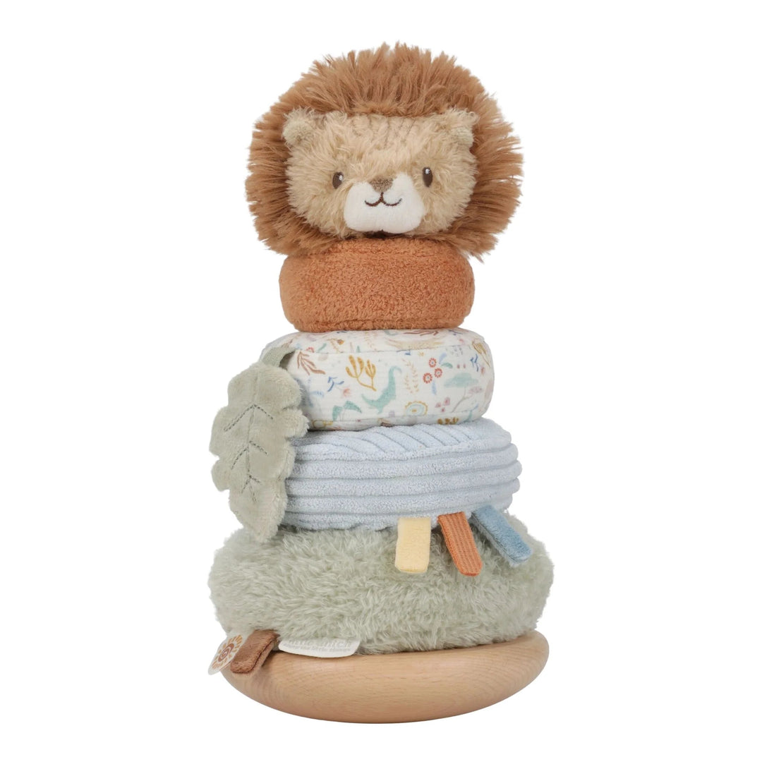 Little Dutch | Tuimelstapelaar | Safari Friends | 11 x 11 x 26 cm | +18 mnd - Kleine Eland