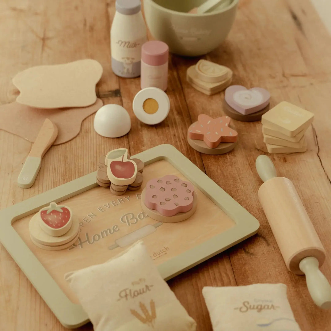 Little Dutch | Uitgebreide Houten Bakset | 3+ - Kleine Eland