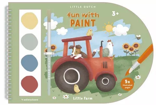 Little Dutch | Verfboek | Little Farm | 3+ - Kleine Eland