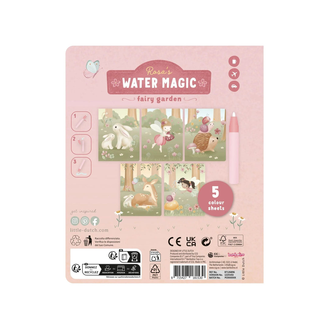 Little Dutch | Waterkleurboek | Rosa | 2+ - Kleine Eland