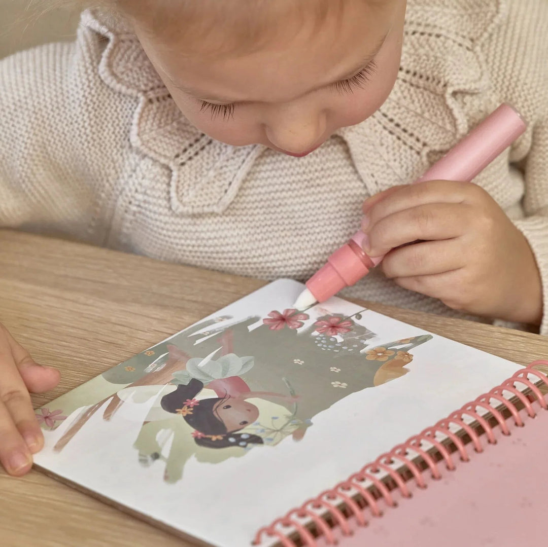 Little Dutch | Waterkleurboek | Rosa | 2+ - Kleine Eland