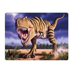 Live Life | 3D | Ansichtkaart | 15,4 x 11,3 cm | Brown T - Rex - Kleine Eland