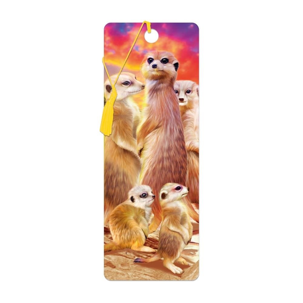 Live Life | 3D | Boekenlegger | Cool Meerkats | Stokstaartjes - Kleine Eland
