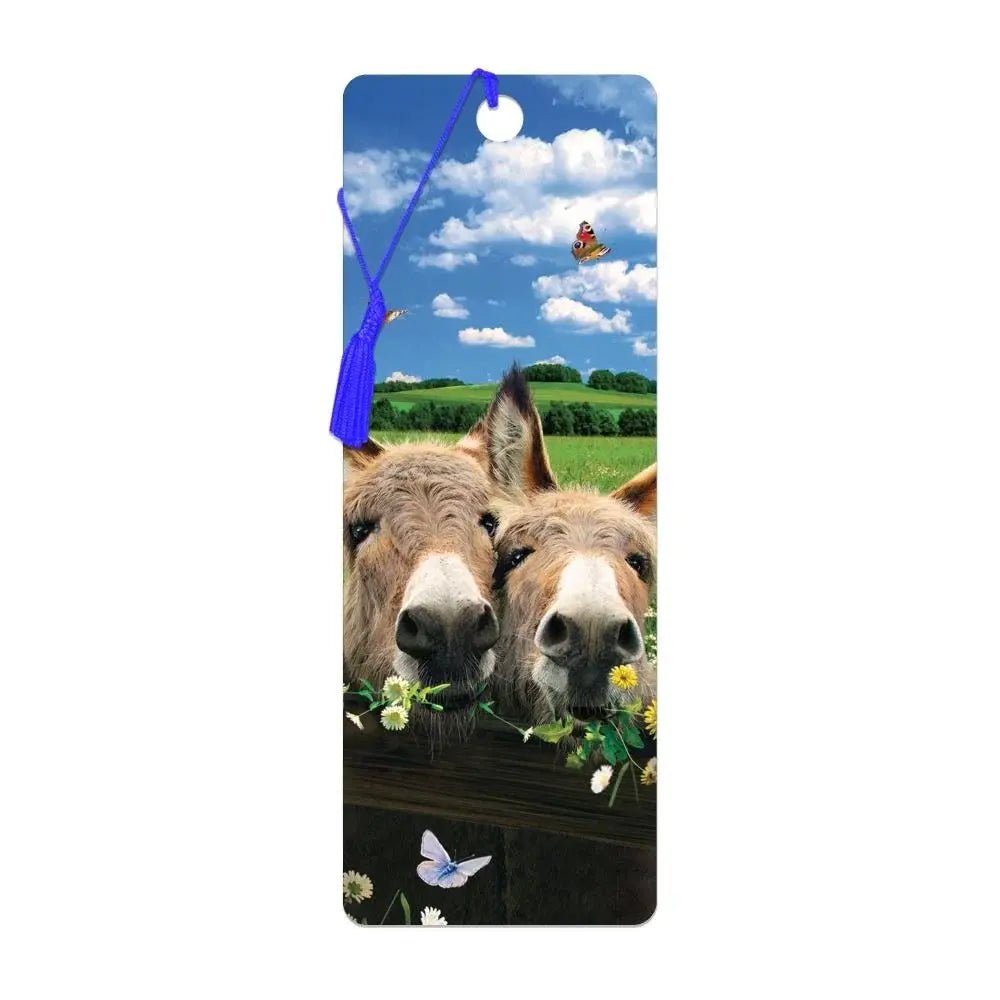 Live Life | 3D | Boekenlegger | Donkeys - Kleine Eland
