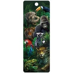 Live Life | 3D | Boekenlegger | Jungle Pals - Kleine Eland